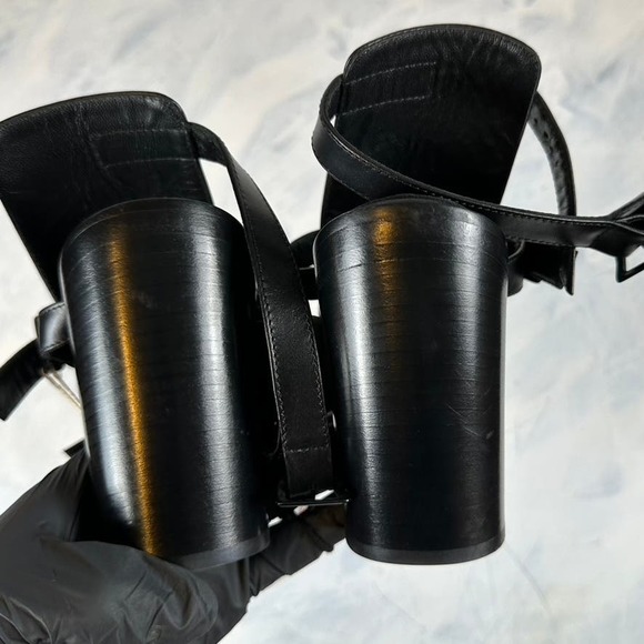 Agnellato Nero Buckle Sandals Ann Demeulemeester BNWT - Picture 6 of 10